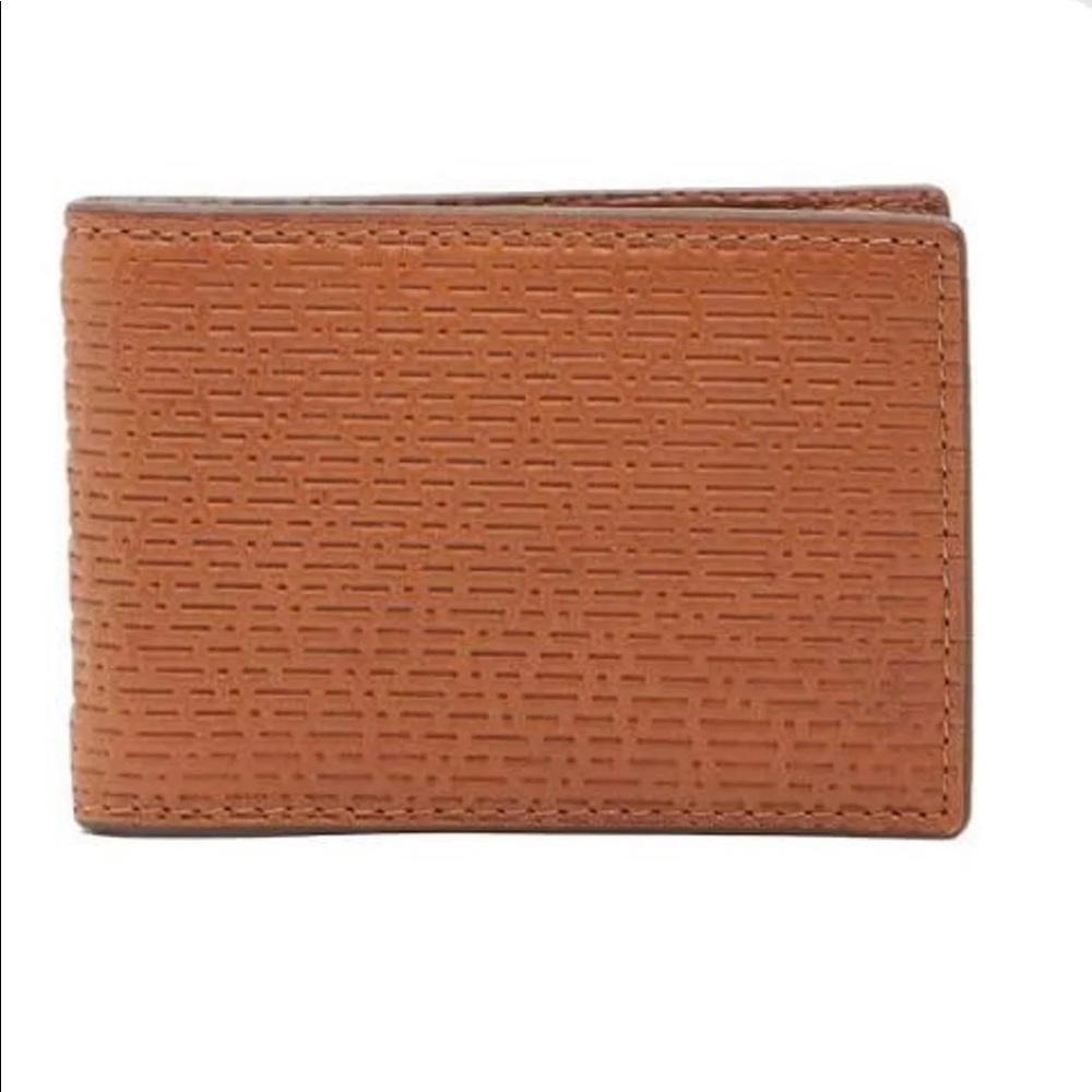 Fossil ‘Coby’ money clip leather bifold wallet